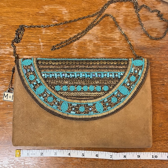 Mary Frances Turquoise Power Beaded Clutch Bag - Picture 2 of 7